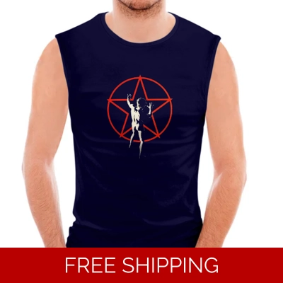 Le Studio Custom 3D Vest Shirt Red Star Man